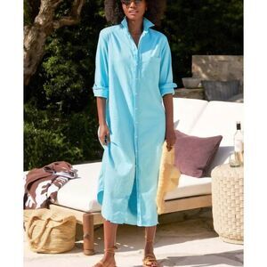 Frank&Eileen Rory denim dress in ocean blue sz Small